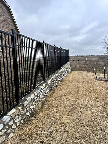 Flat-top on a stone retaining wall, Master-planned community